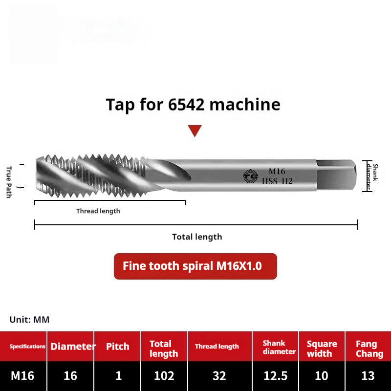 2109-Spiral tap tapping M2 fine tooth iron, aluminum, copper steel, stainless steel, special tapping drill bit M3M4M5M6 Shandong Denso Pricision Tools Co.,Ltd.